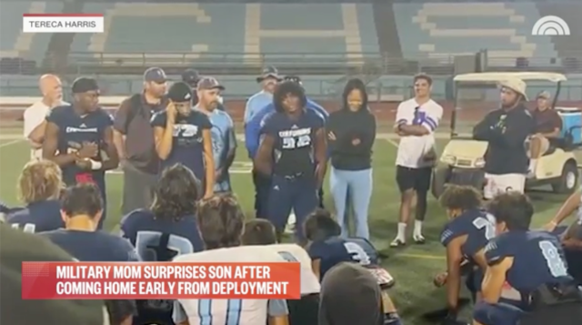 Military Mom Comes Home Early from Deployment, Surprises Son